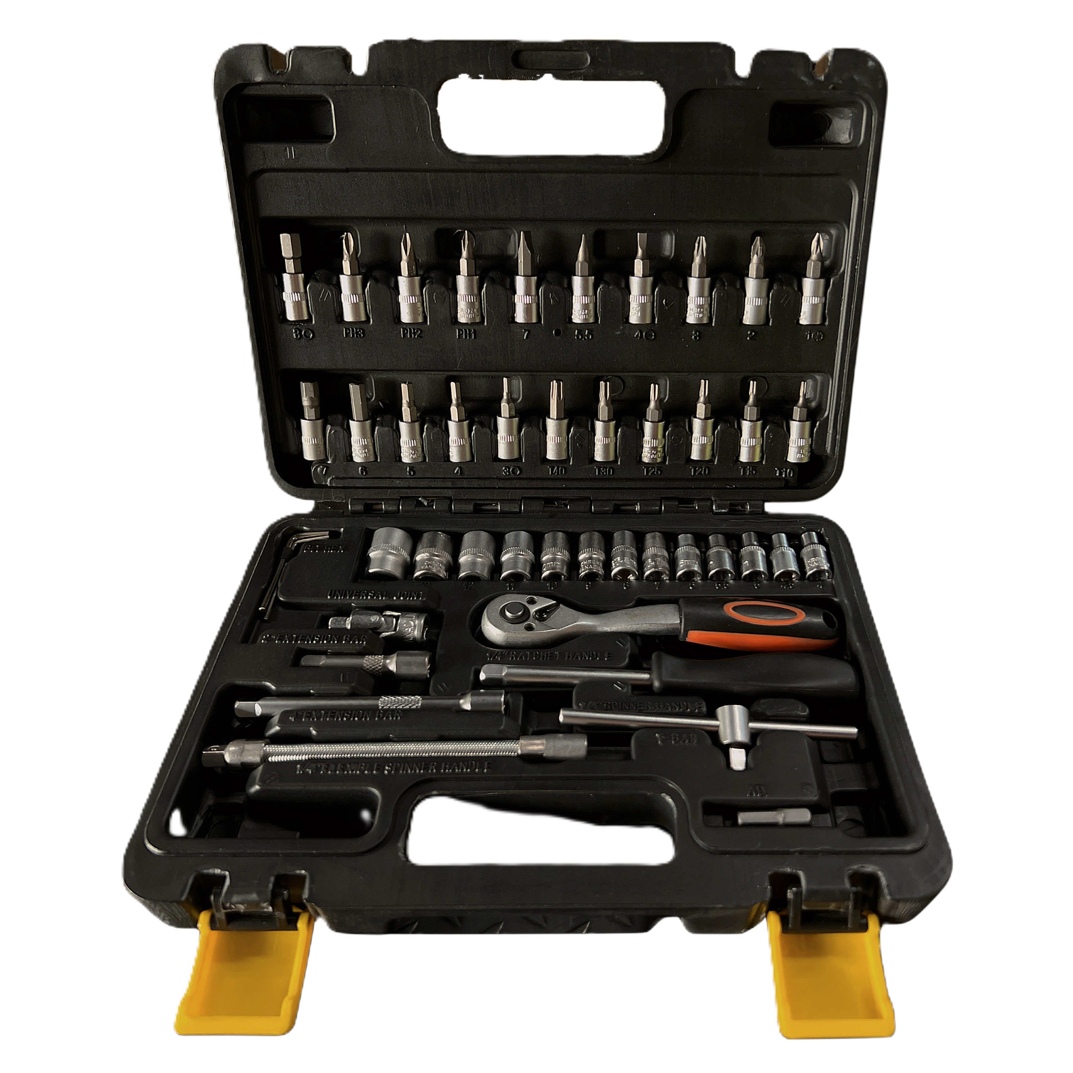 Juego de Cubos de 1/4" 46 Pzs